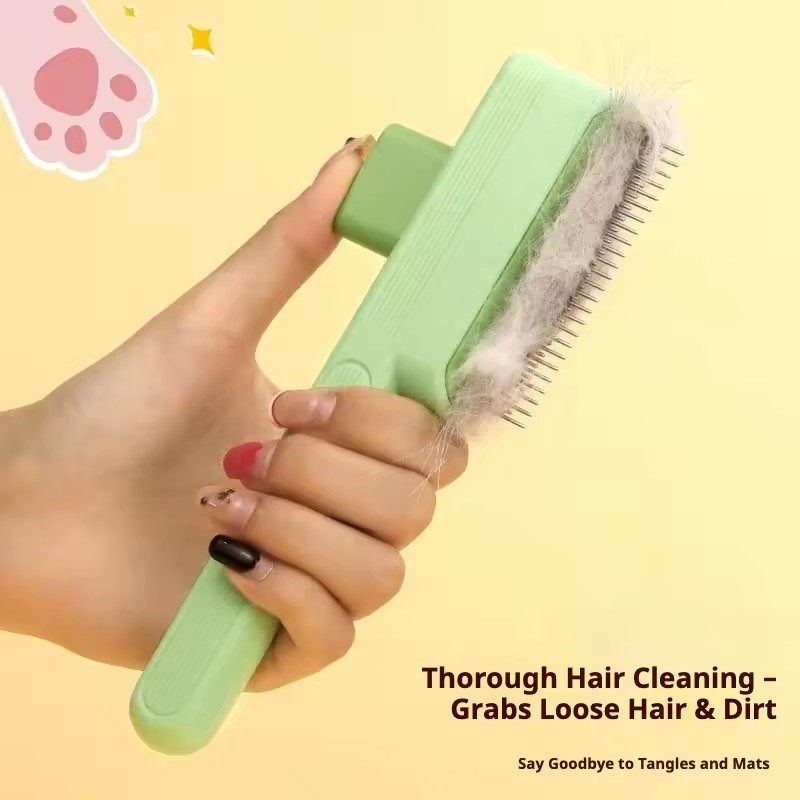 Hair Care Is Self Care - 셀프 클리닝 데마팅 빗, 강아지 고양이