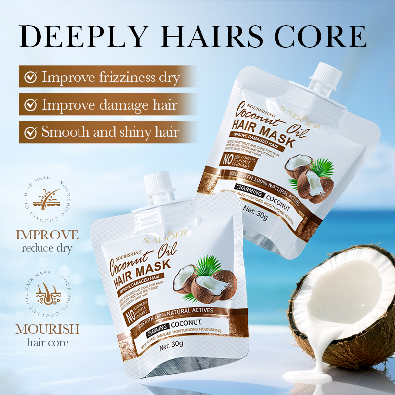 Hair Care Products - 마법의 케라틴 헤어 마스크 5초 손상된