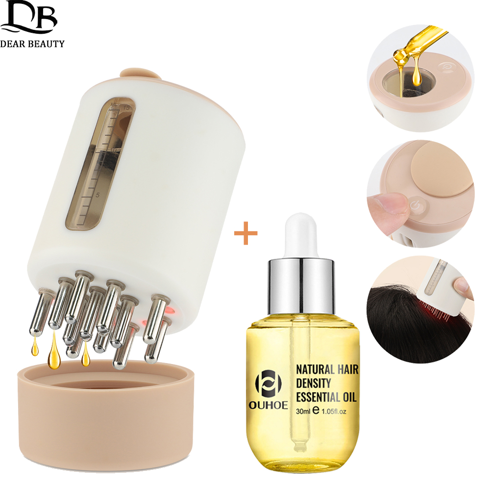 Hair Care Oil - 전기 진동 헤드 마사지 빗, 모발