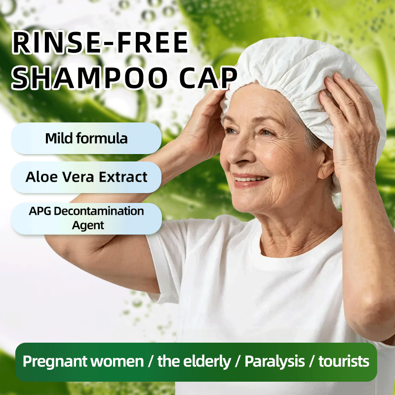 Hair Care Products - 일회용 물 없는 샴푸 캡 알로에