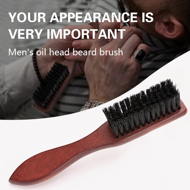 Hair Care Products - 이발사 전문 나무 손잡이 멧돼지 강모