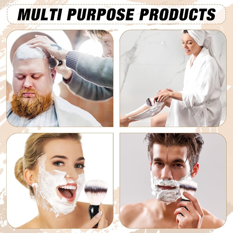 1개입 수염 면도 브러시, 나무 손잡이 강모 헤어 바버 - Hair Care For Men 리뷰 및 가격