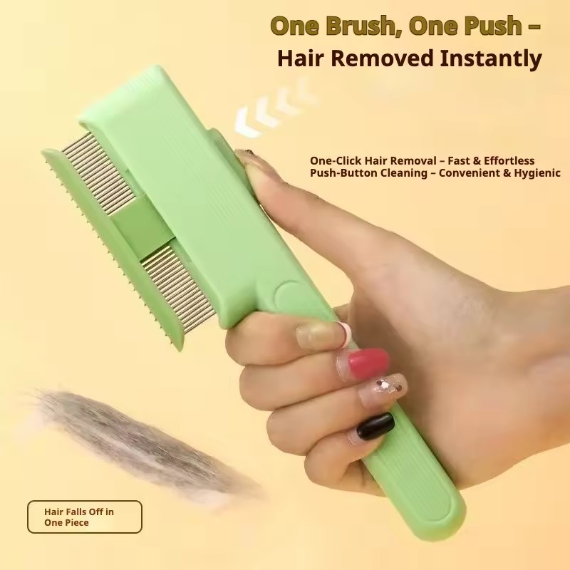 셀프 클리닝 데마팅 빗, 강아지 고양이 털 제거 브러쉬 - Hair Care Is Self Care 리뷰 및 가격
