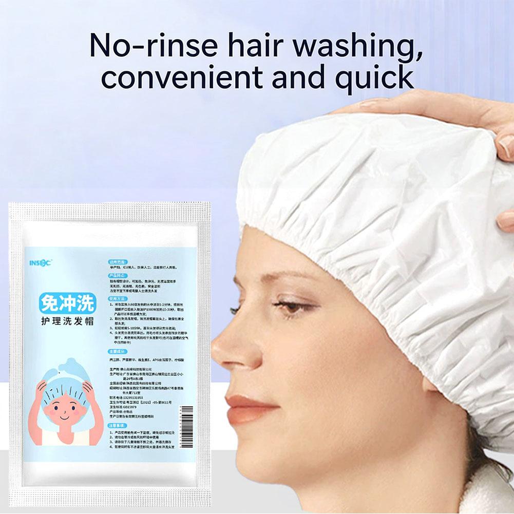 헹굼이 필요 없는 물 없는 샴푸캡 일회용 전자레인지 사 - Hair Care Products 리뷰 및 가격