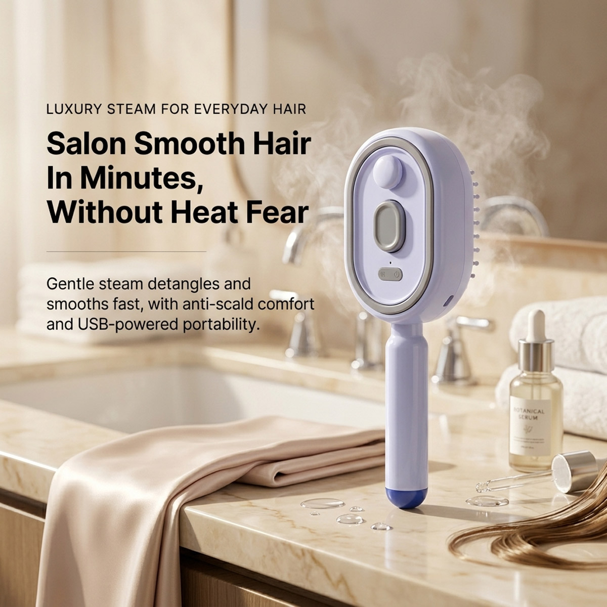 전기 자가 세척 헤어 빗, 에어 쿠션 스프레이 에센셜  - Hair Care Is Self Care 리뷰 및 가격