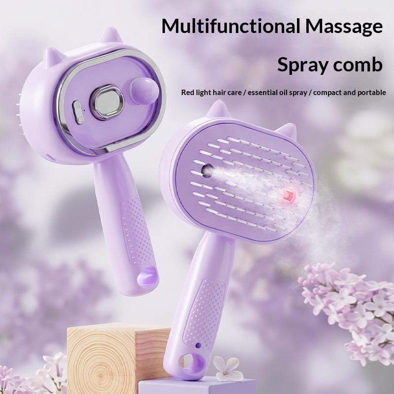1개 귀여운 고양이 귀 모양 전기 스프레이 헤어 브러쉬 - Hair Care Oil 리뷰 및 가격