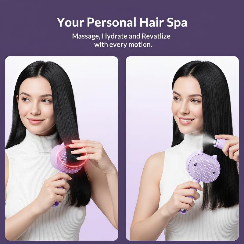 1개 귀여운 고양이 귀 모양 전기 스프레이 헤어 브러쉬 - Hair Care Oil 리뷰 및 가격