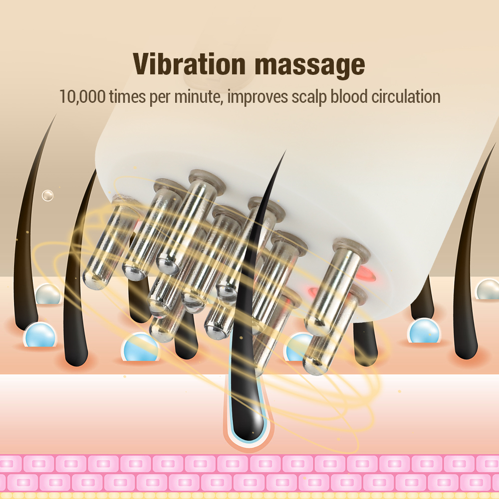 전기 진동 헤드 마사지 빗, 모발 성장 오일 레드 라이 - Hair Care Oil 리뷰 및 가격