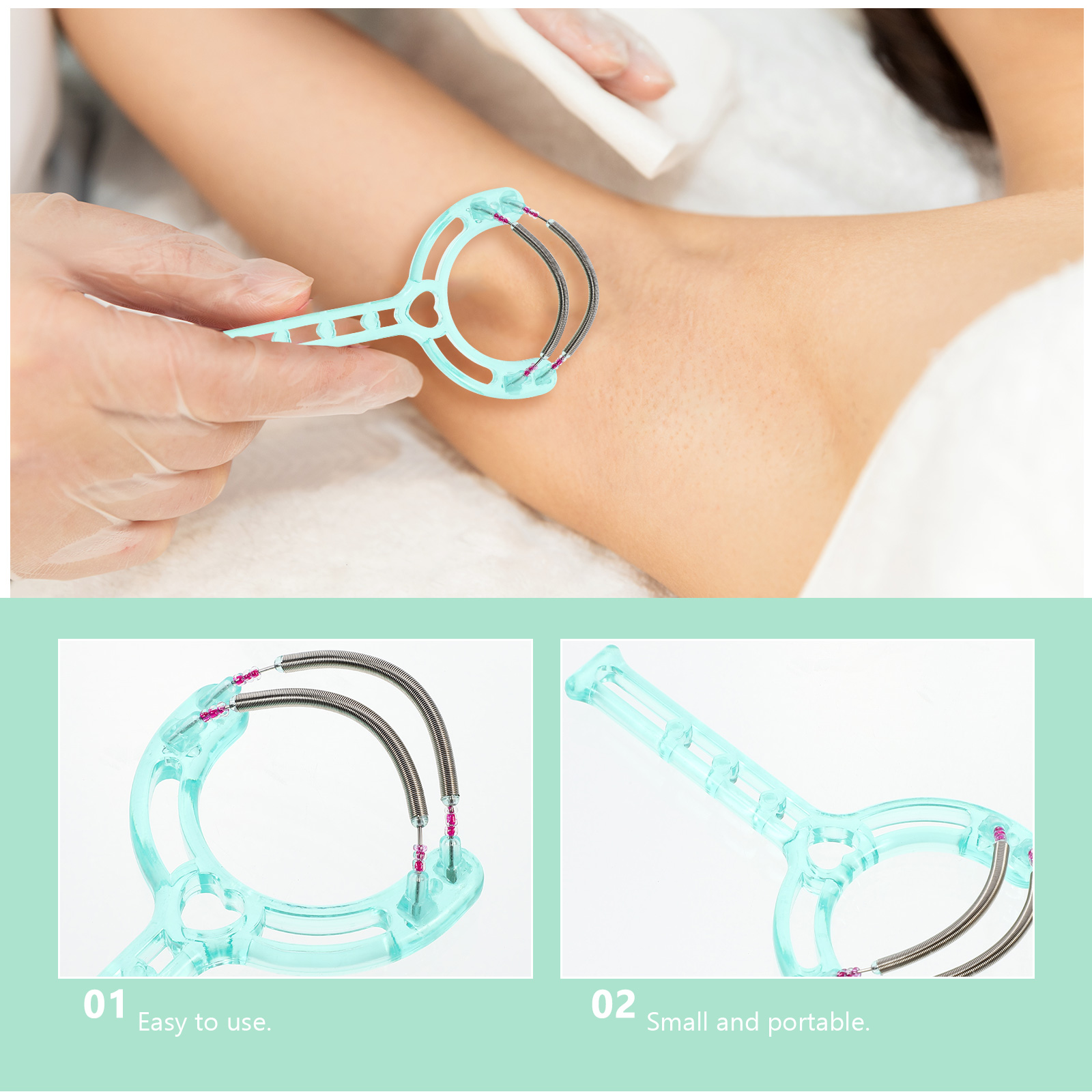 얼굴 털 제거기 스프링 제모기 눈썹 정리 도구 휴대용  - Hair Care Clinic 리뷰 및 가격