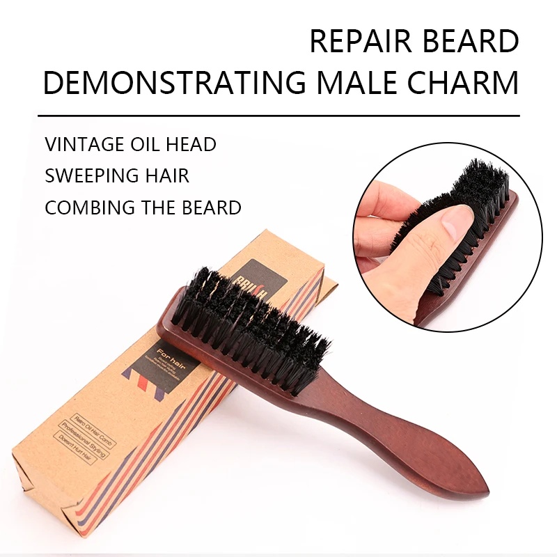 이발사 전문 나무 손잡이 멧돼지 강모 청소 브러시, 부 - Hair Care Products 리뷰 및 가격