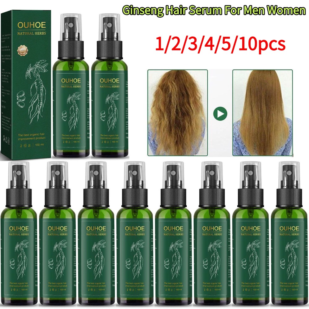 남녀공용 100ml 인삼 헤어 세럼, 두피 영양 공급, - Hair Growth Serum Oil 리뷰 및 가격