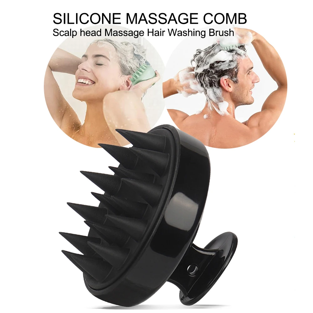 실리콘 헤드 두피 마사지 빗 헤어 세척 브러쉬 부드러운 - Hair Care Products 리뷰 및 가격