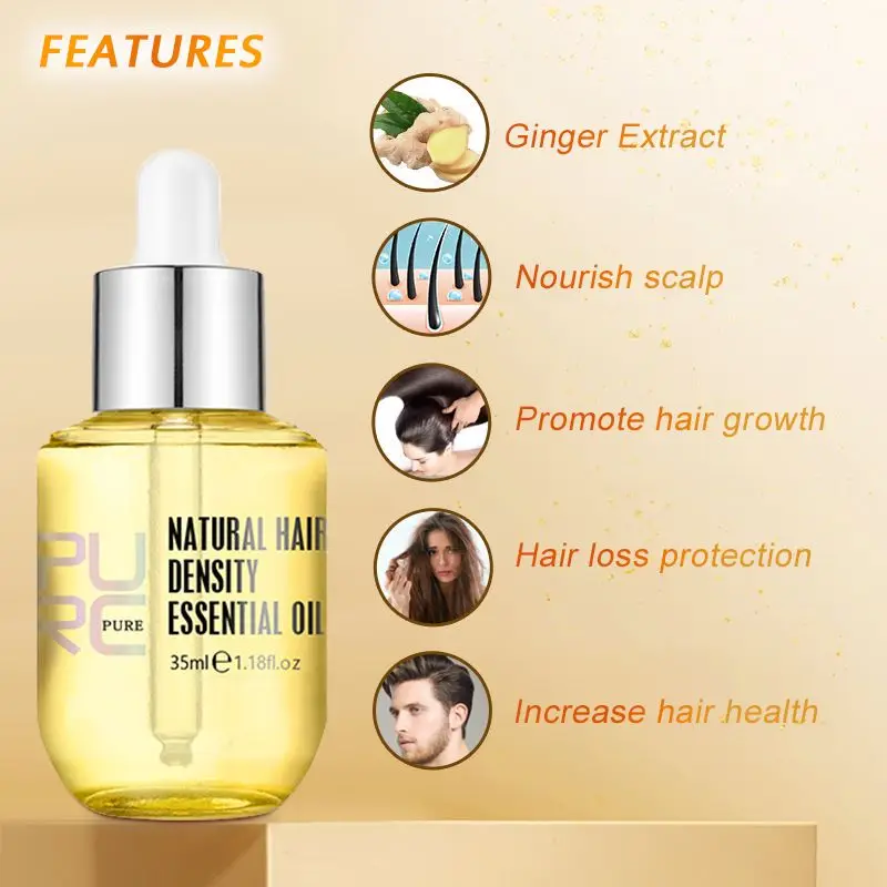 PURC 남녀공용 모발 성장 제품, 생강 헤어 오일,  - Hair Care Herbal Products 리뷰 및 가격
