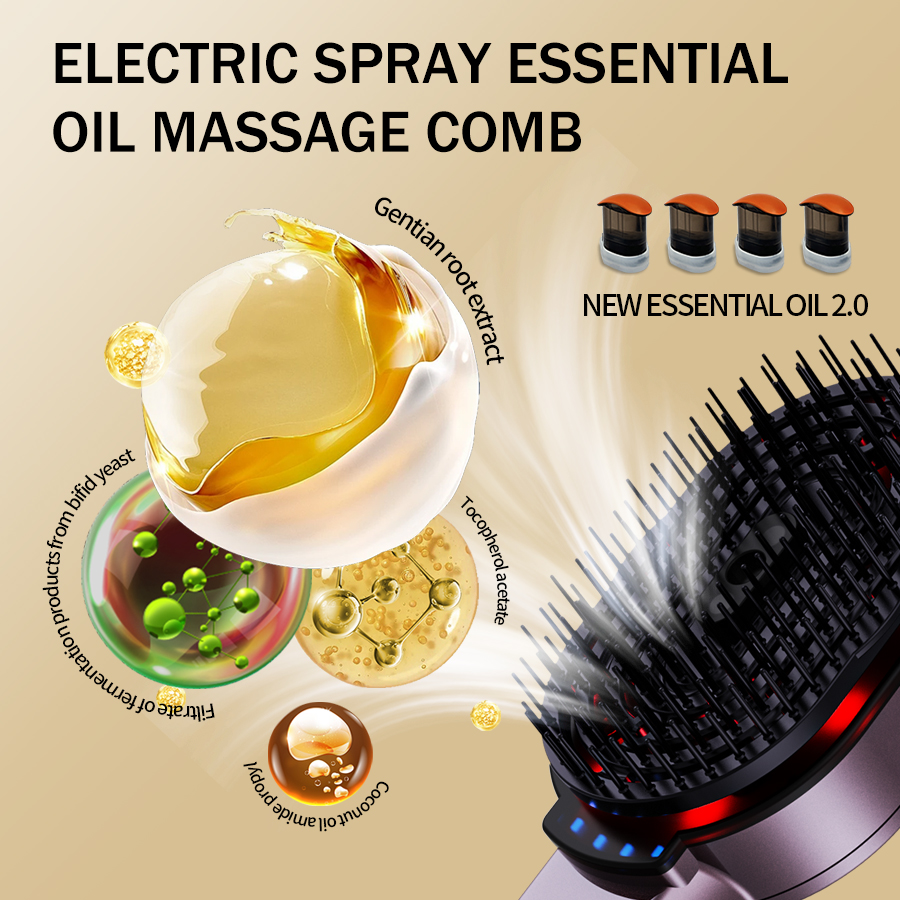 에센셜 헤어 오일 스프레이 폭탄 포함 마사지 빗, 헤드 - Hair Care Oil 리뷰 및 가격