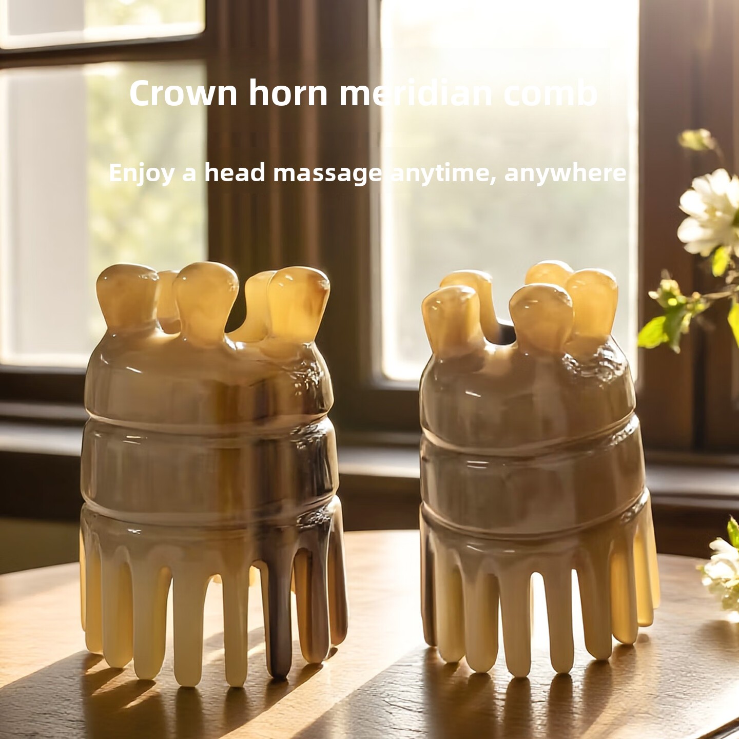 천연 뿔 두피 마사지 빗, 두피 경락 마사지, 머리 감 - Hair Care For Men 리뷰 및 가격